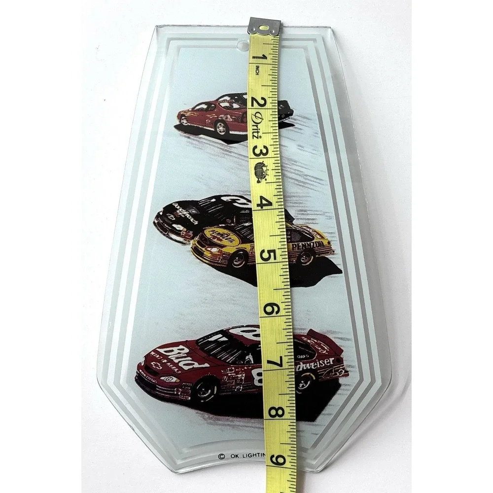 Dale Earnhardt Touch Lamp Shade Replacement Glass Panels OK Lighting Lot of 6